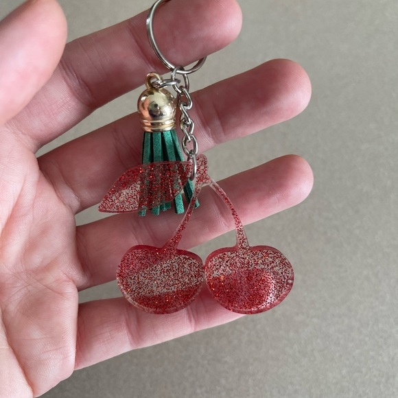 🎉🎉HP🎉🎉 Handmade Cherry Stem Keychain - Picture 2 of 6